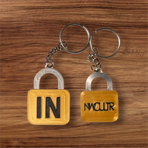 LOCK IN™ Keychain – Daily Focus Reminder
