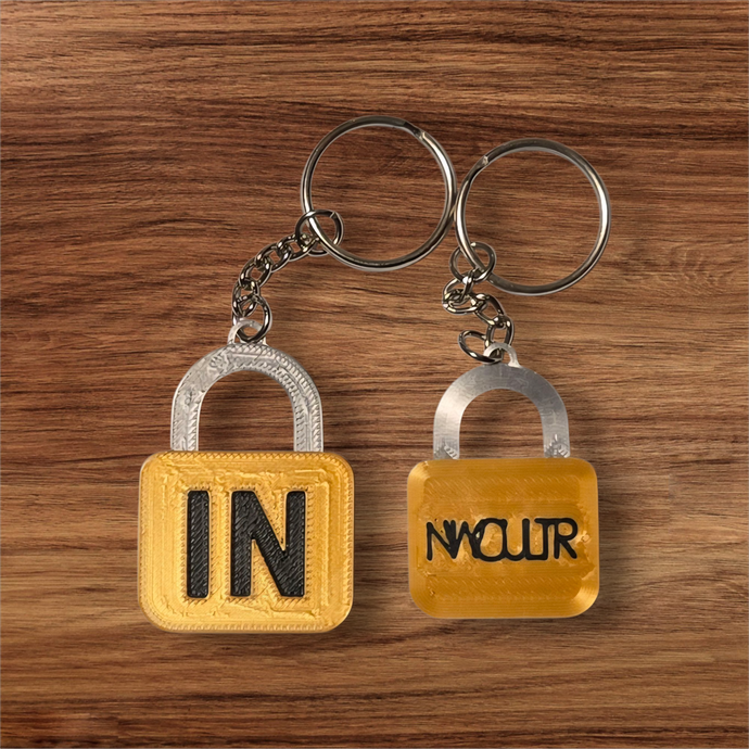 LOCK IN™ Keychain – Daily Focus Reminder